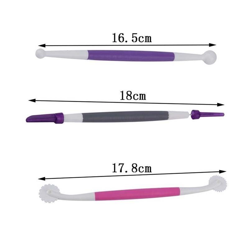 3-Piece Fondant and Gum Paste Tool Set - It Includes a Standard Ball Tool view 3