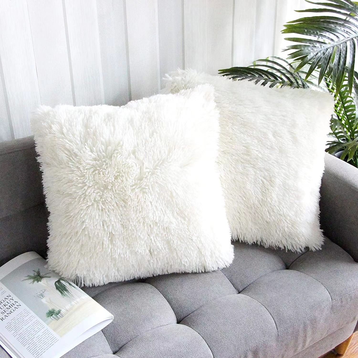 Set of 2 Decorative Throw Pillow Covers 18x18 view 3