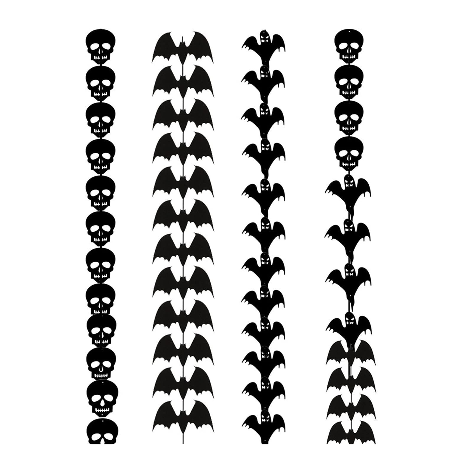 Halloween Non-Woven Bat String-4 Pcs Halloween Decorations