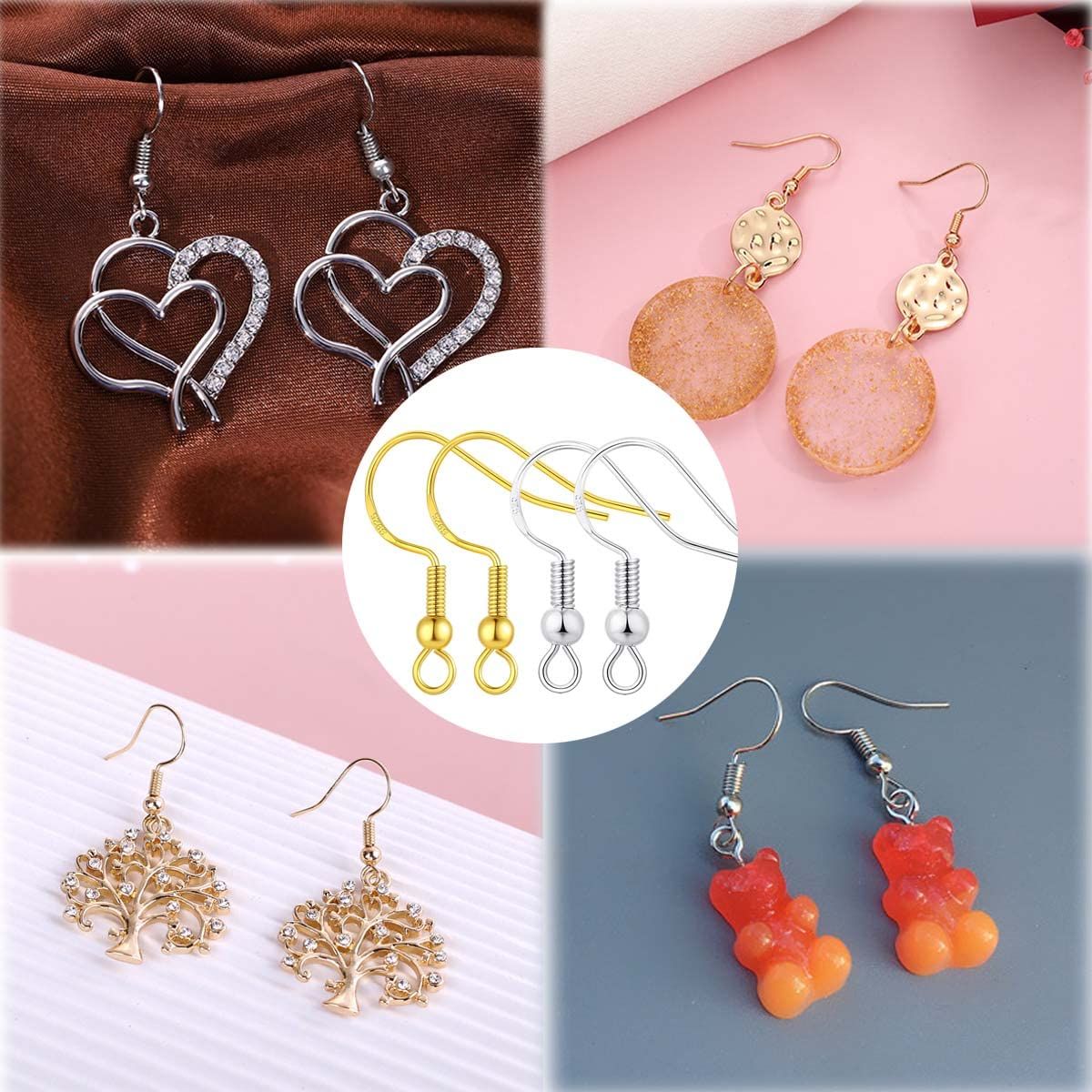 200 PCS Gold Earring Hooks view 3