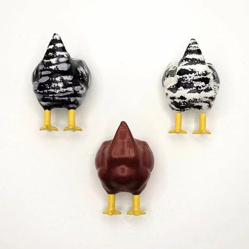 3pcs Chicken Butt Magnet Refrigerator Magnetic Decoration