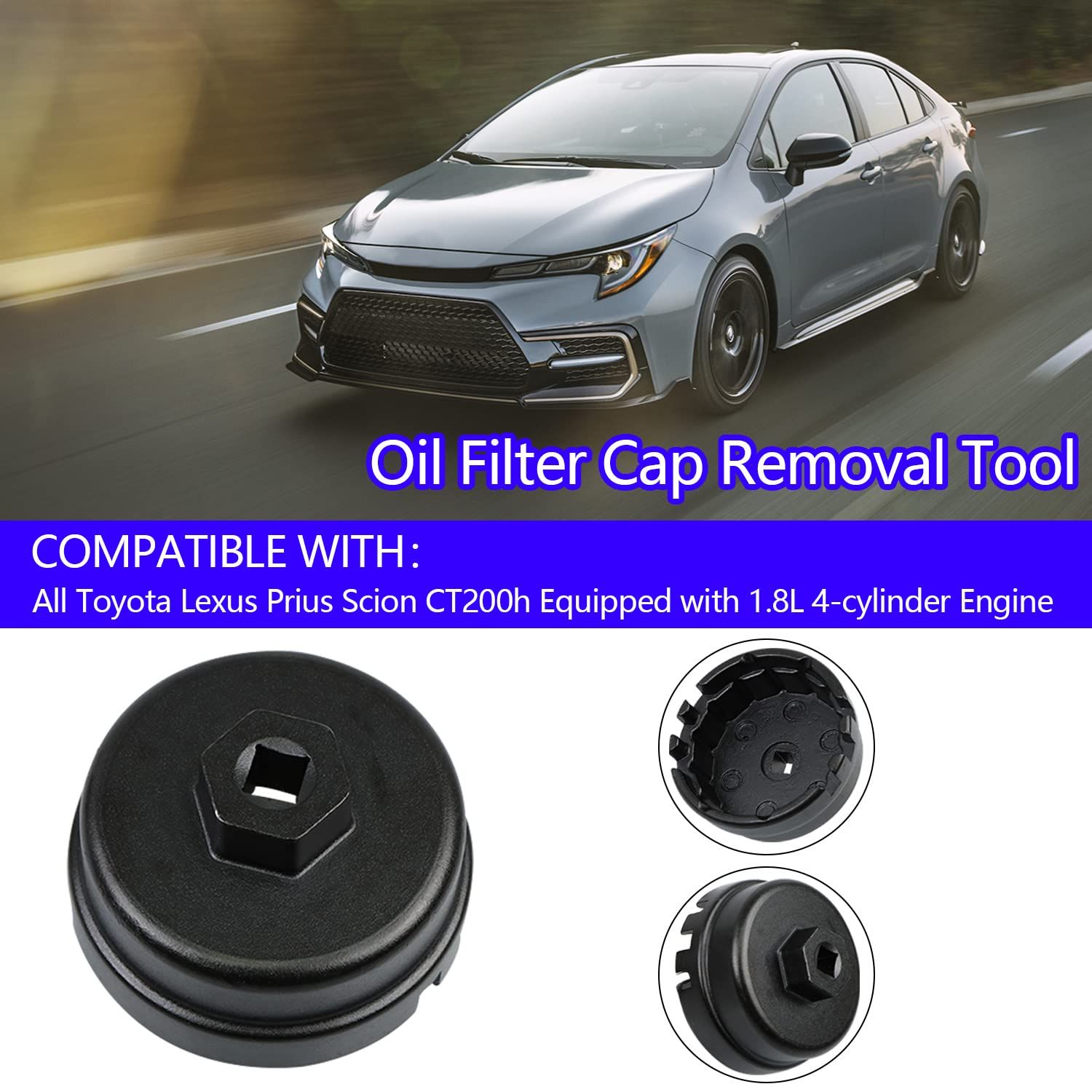 Oil Filter Cap Wrench Removal Tool Suitable for Oil Filter Wrench for Engine view 2