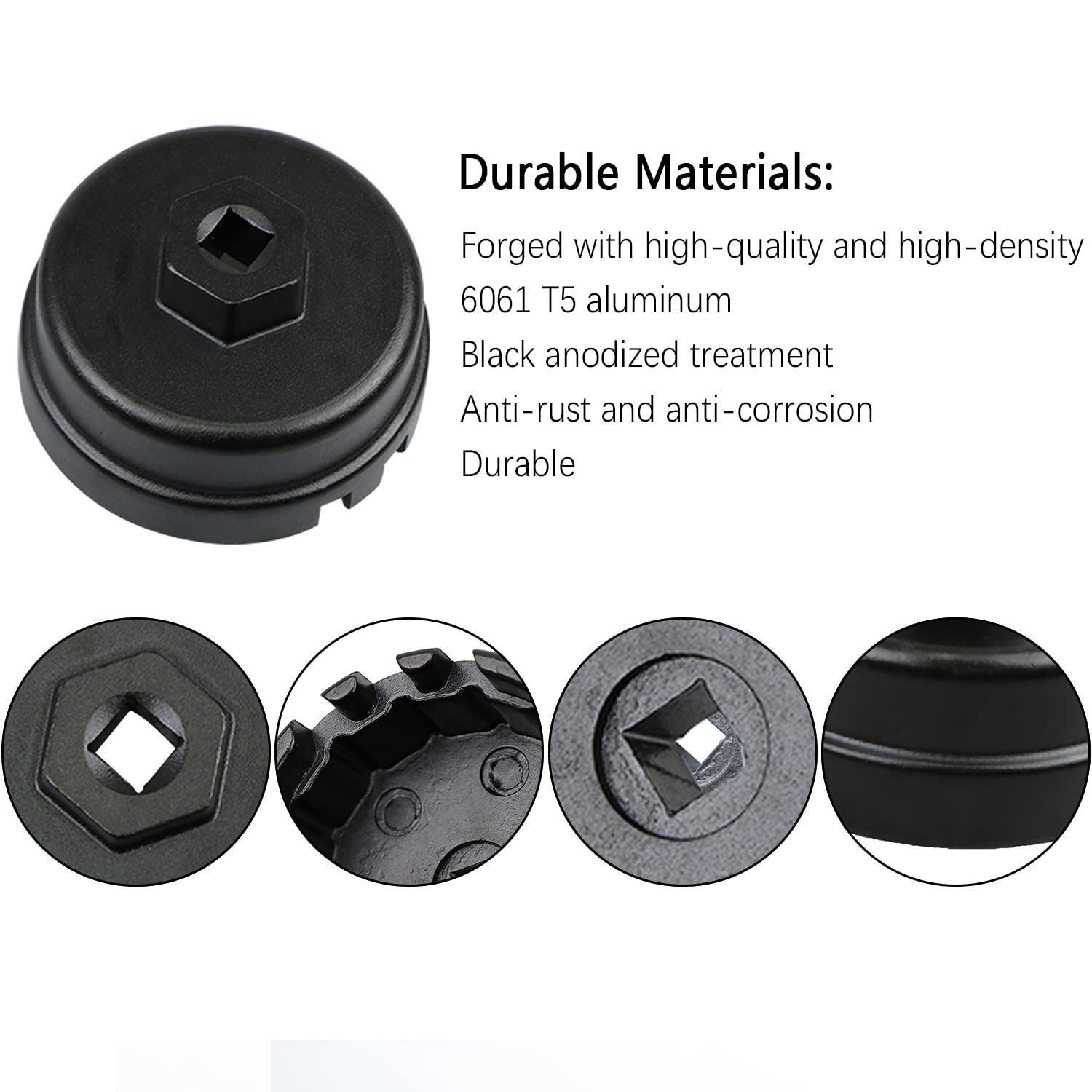 Oil Filter Cap Wrench Removal Tool Suitable for Oil Filter Wrench for Engine view 4