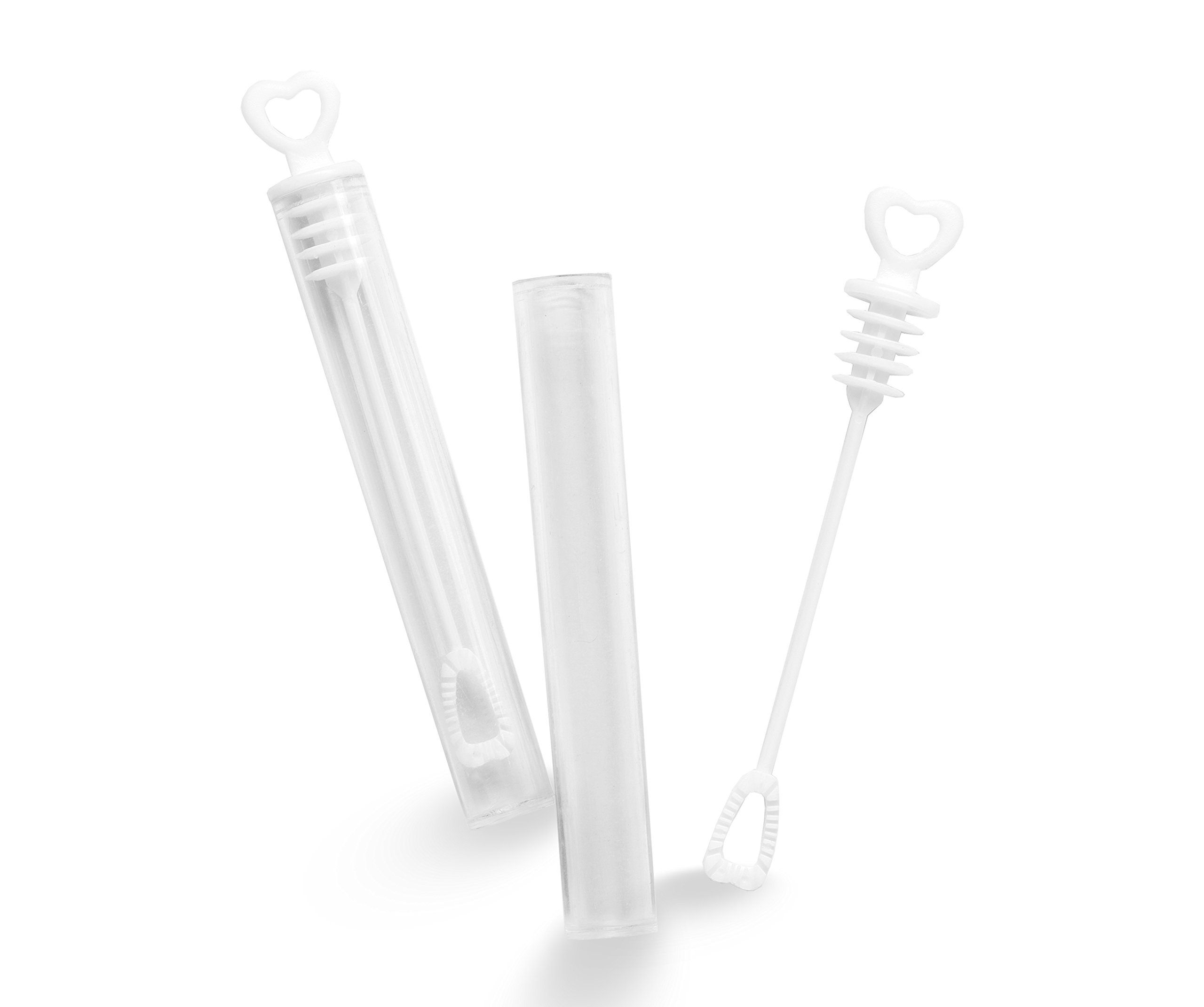 10 Pack Mini Heart Bubble Wands – Great Wand Bubbles Party Favors for Weddings