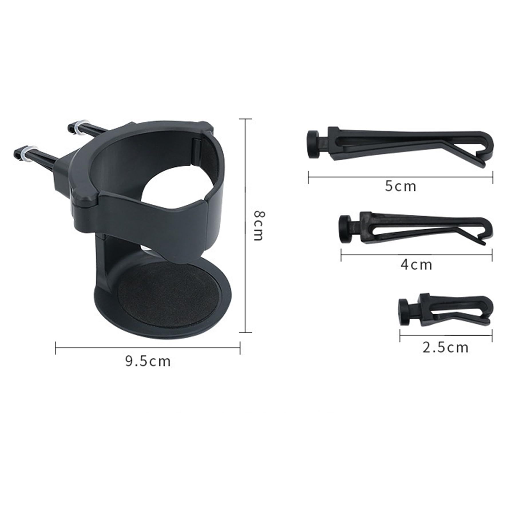 Cup Holder for Car, Cup Holder Expander for Car Air Vents, Suitable for Cars view 4