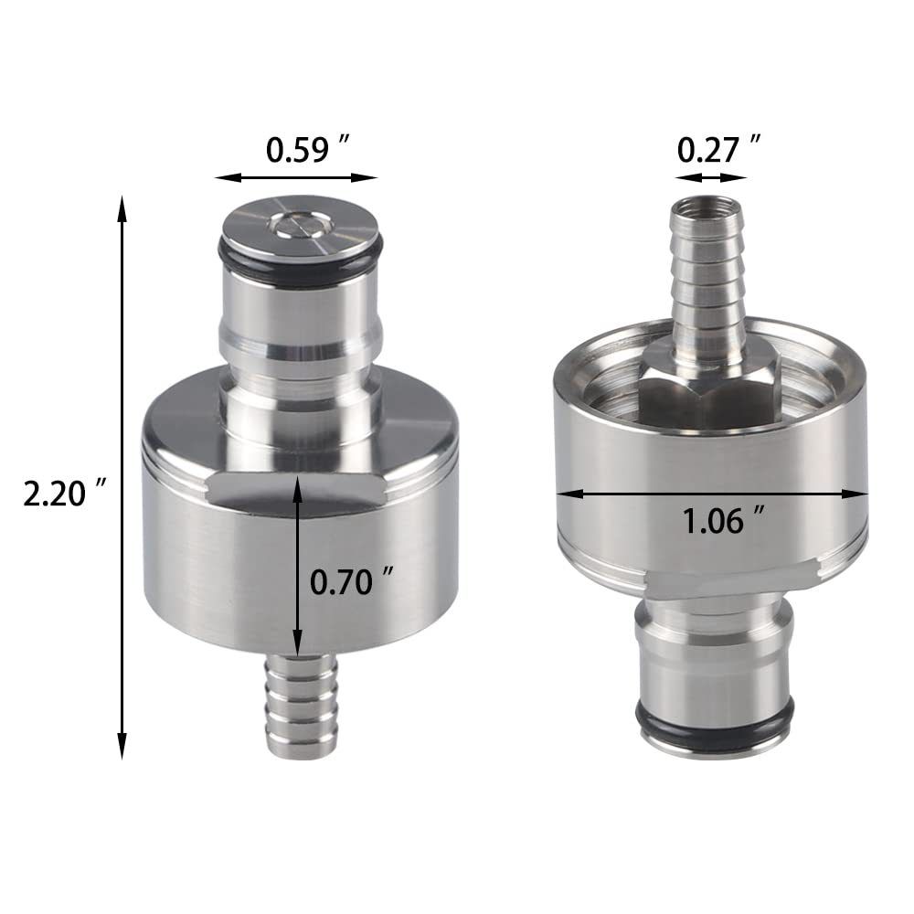 Stainless Carbonation Cap Homebrew Soft Drink Bottle Filling Stainless Steel view 2