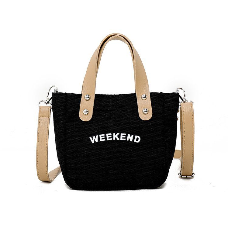 Womens Casual Tote Bag Reusable Canvas Shoulder Bag Crossbody Handbag for