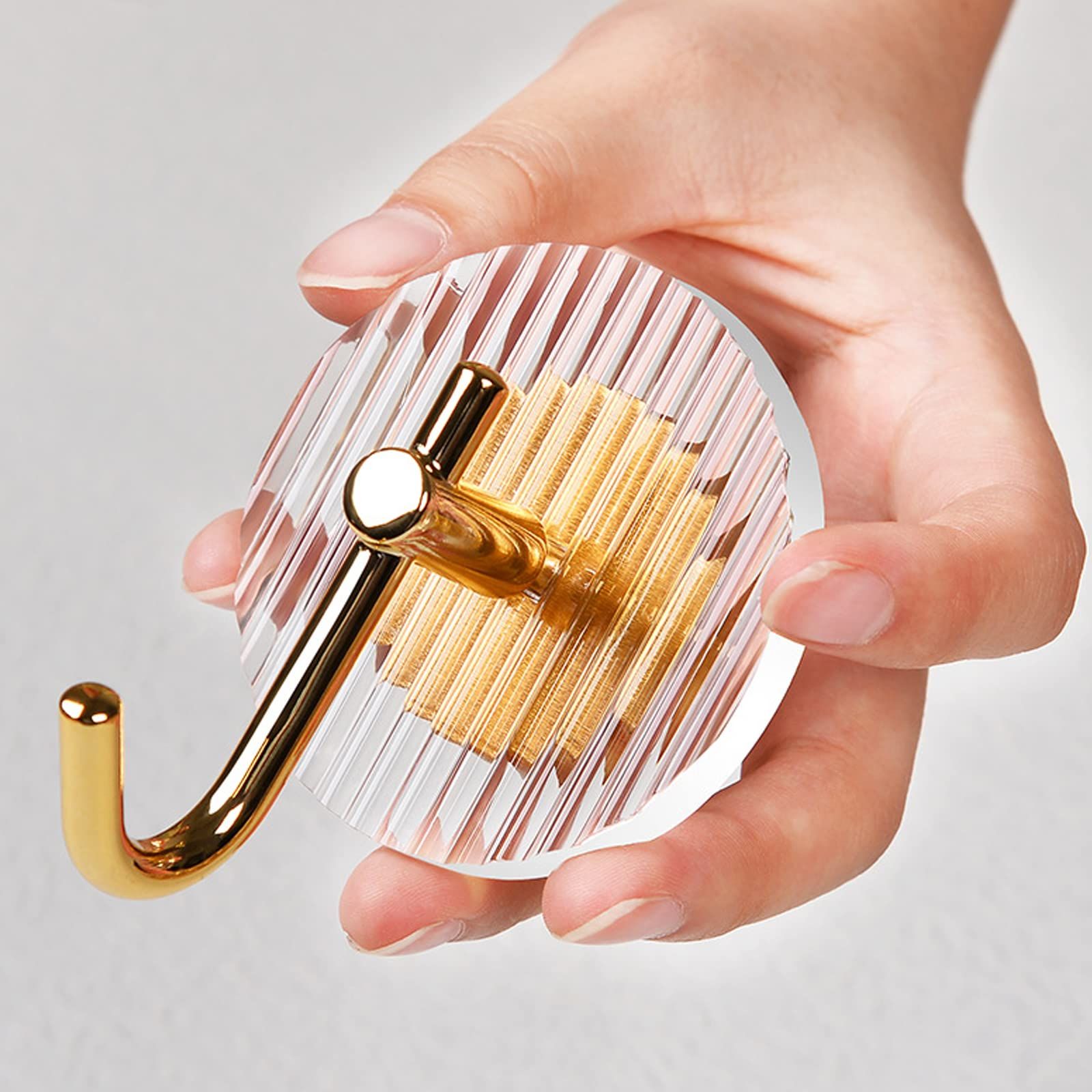 Acrylic Gold Wall Hooks,Acrylic Wall Mounted Hooks,Gold Acrylic Towel Robe view 4