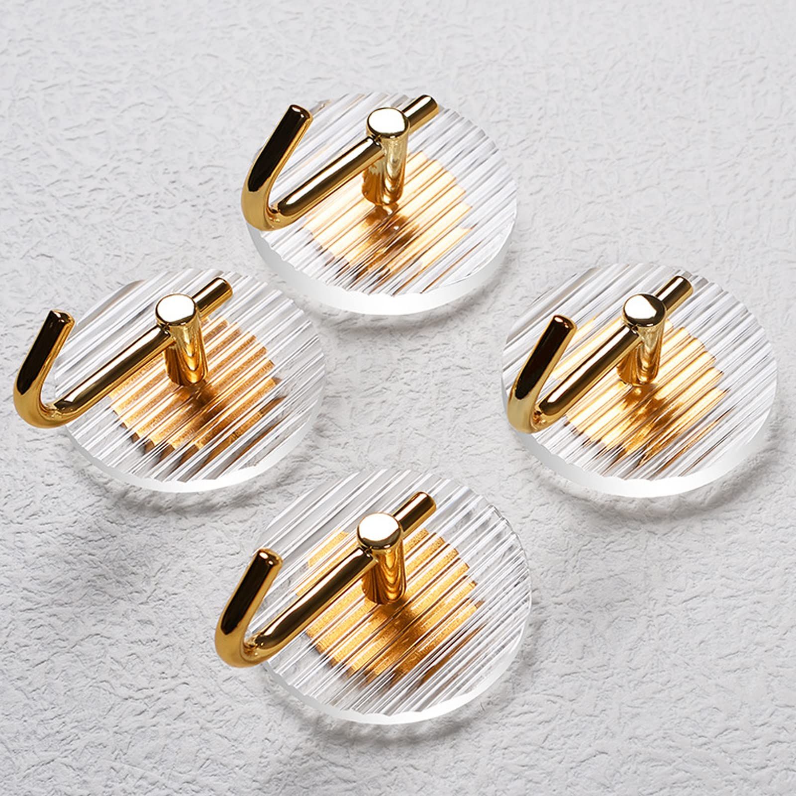 Acrylic Gold Wall Hooks,Acrylic Wall Mounted Hooks,Gold Acrylic Towel Robe view 5