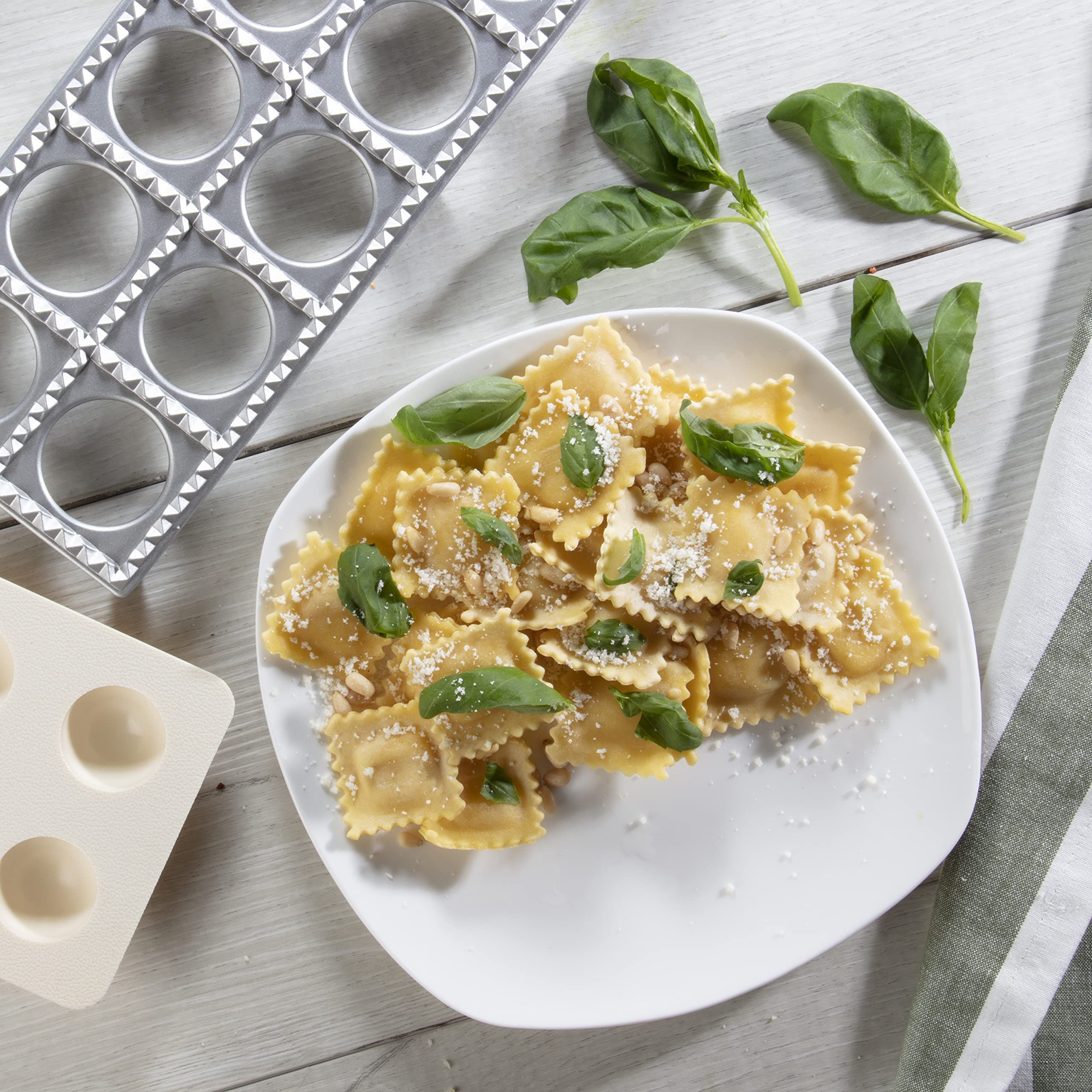 Maker - Includes Tray and Press Tool - Easy to Use Pasta Maker Kit view 4