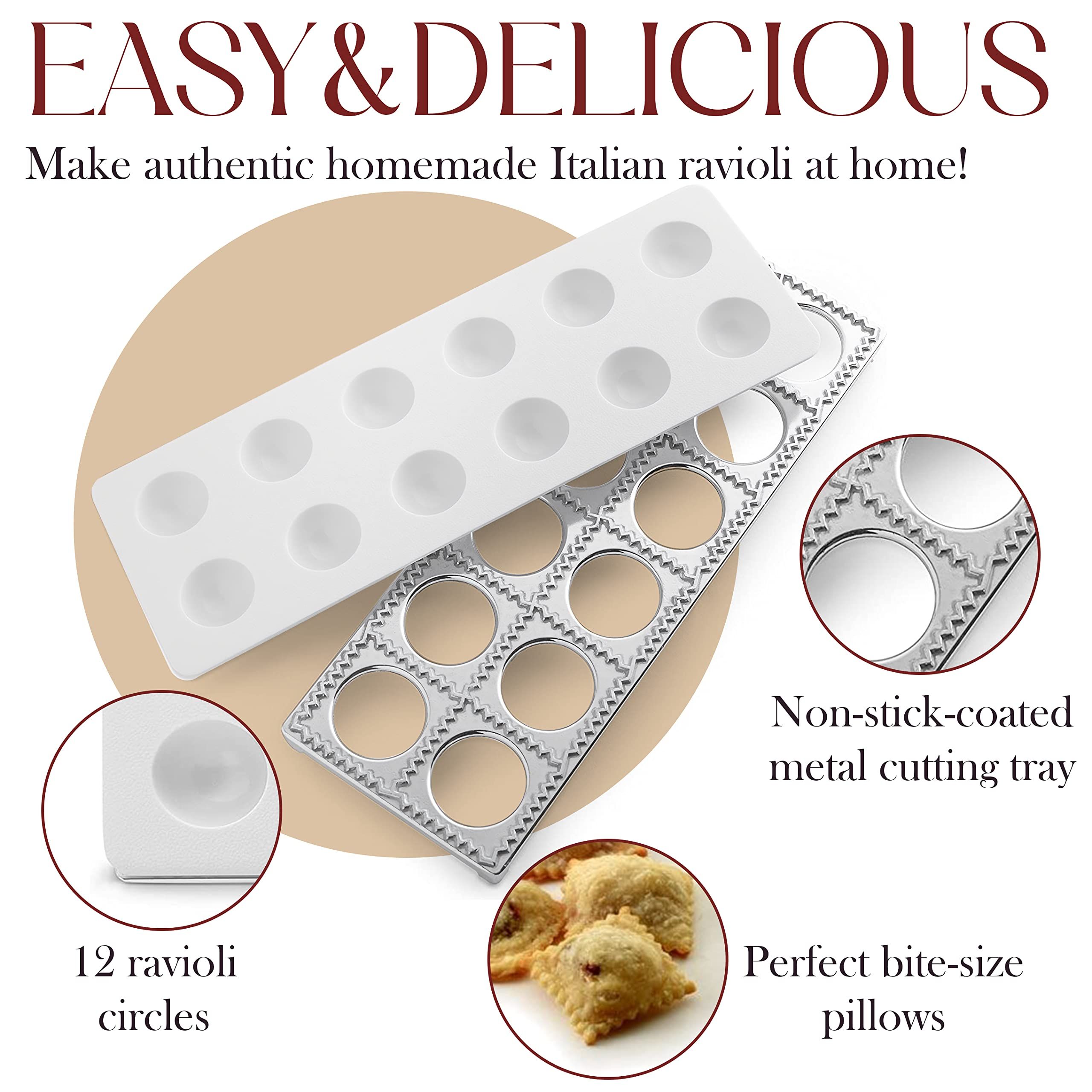 Maker - Includes Tray and Press Tool - Easy to Use Pasta Maker Kit view 5