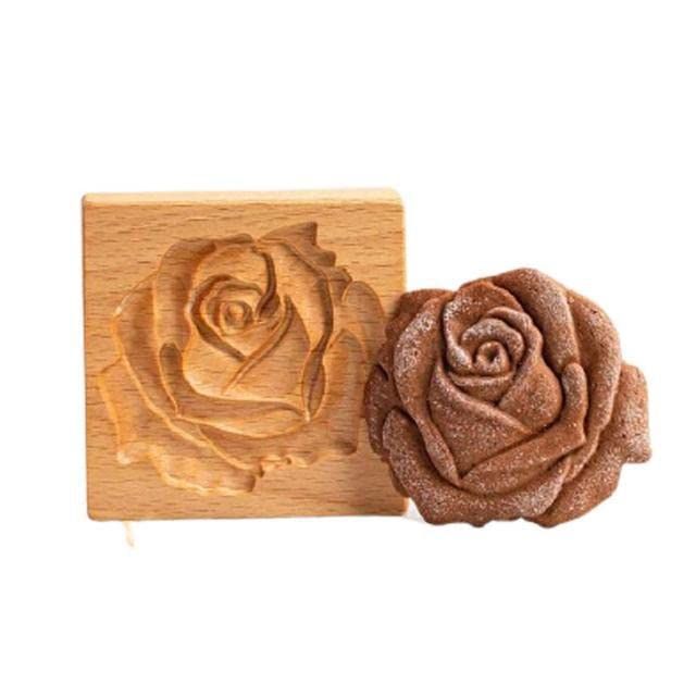 Wooden Cookie Biscuit Mold