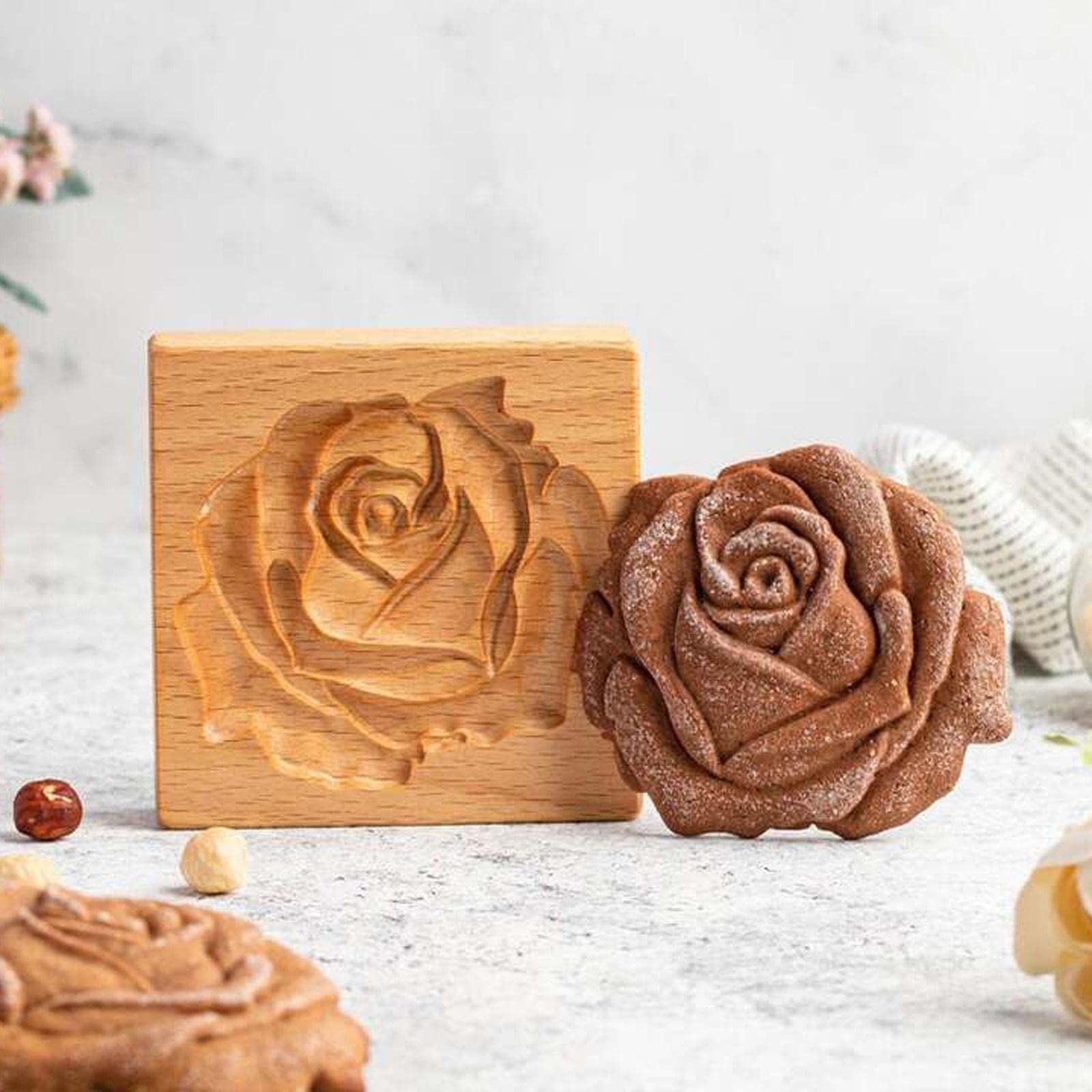 Wooden Cookie Biscuit Mold view 2