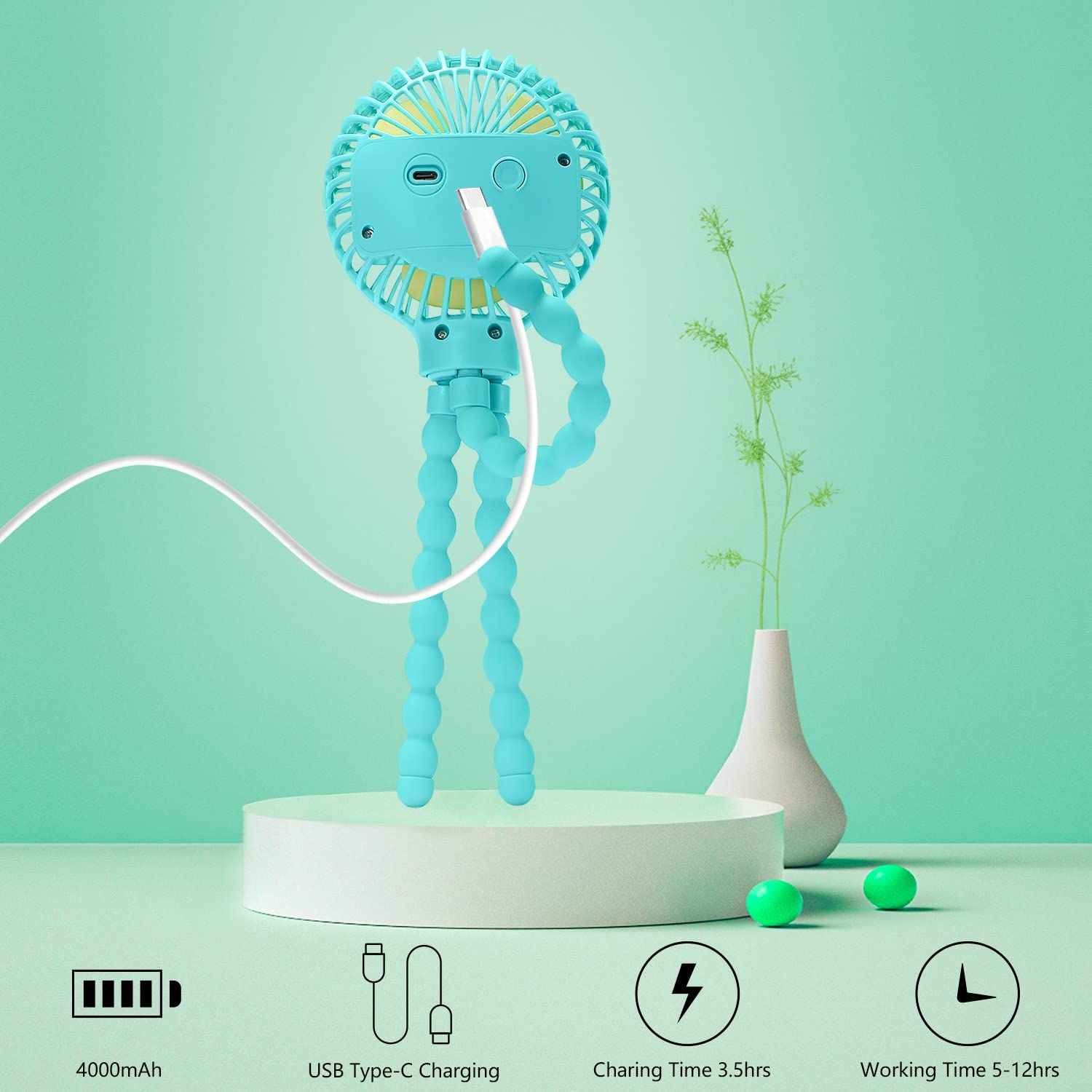 Mini Handheld Personal Portable Fan view 4