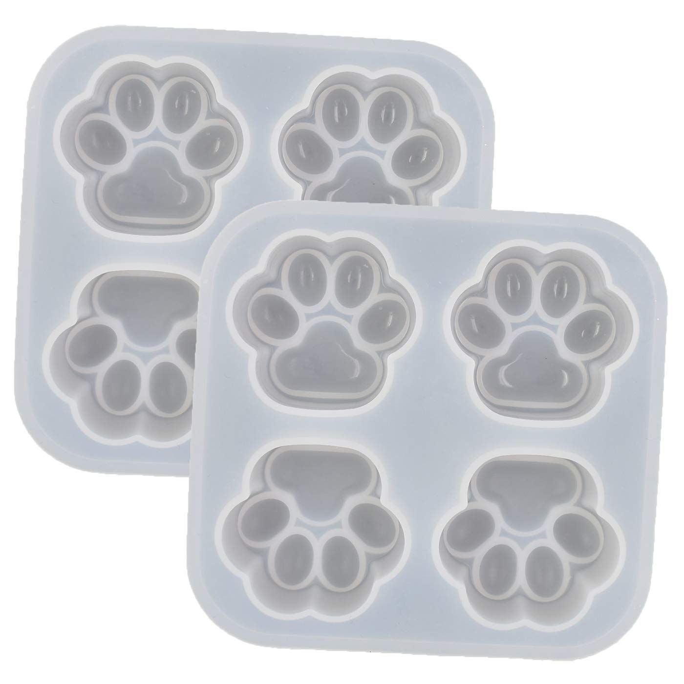 Pack of 2 Cat Paws Shape Epoxy Mold