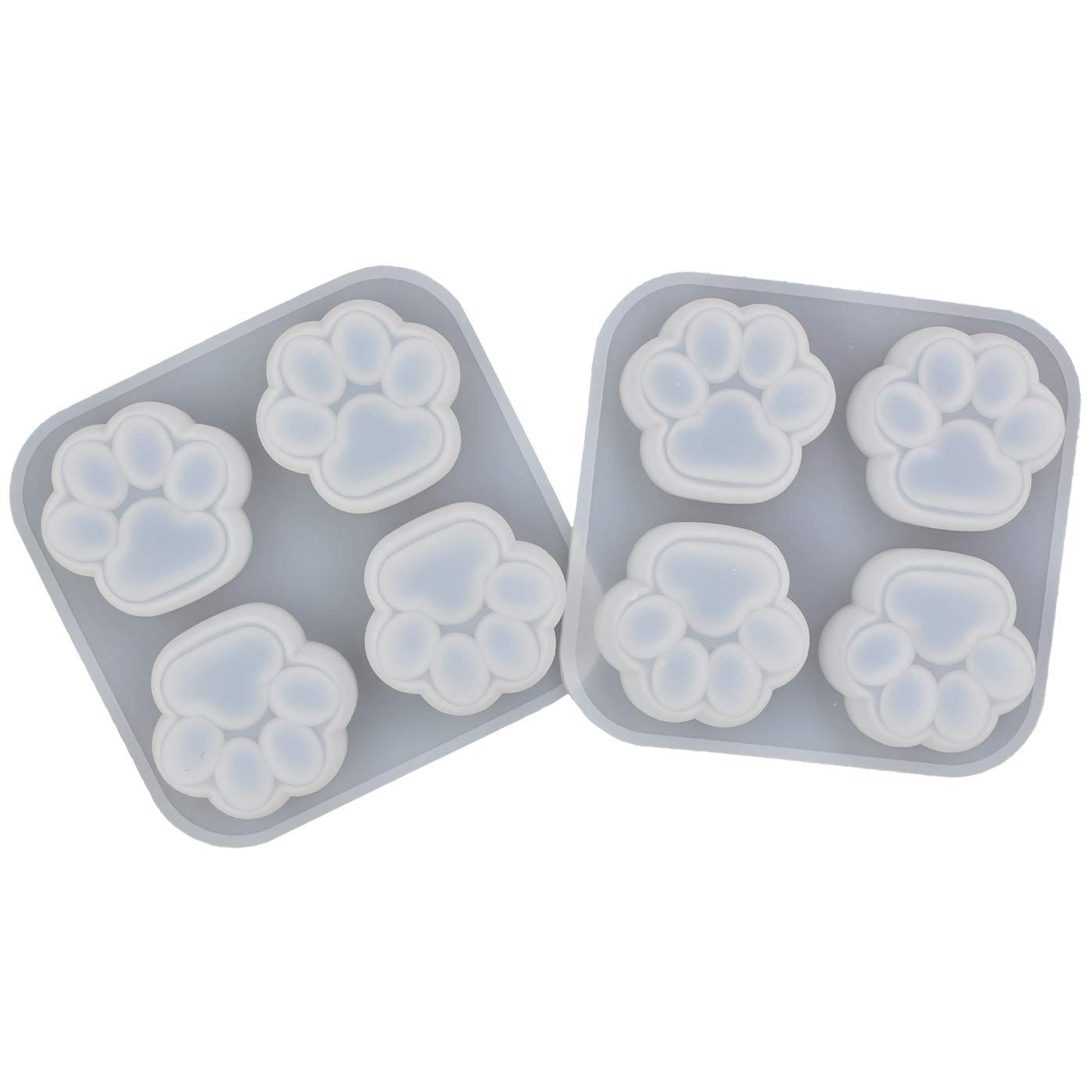 Pack of 2 Cat Paws Shape Epoxy Mold view 2