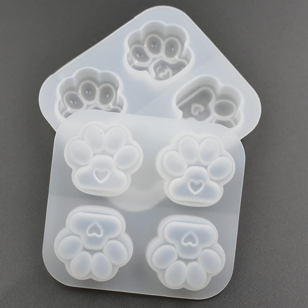 Pack of 2 Cat Paws Shape Epoxy Mold view 4