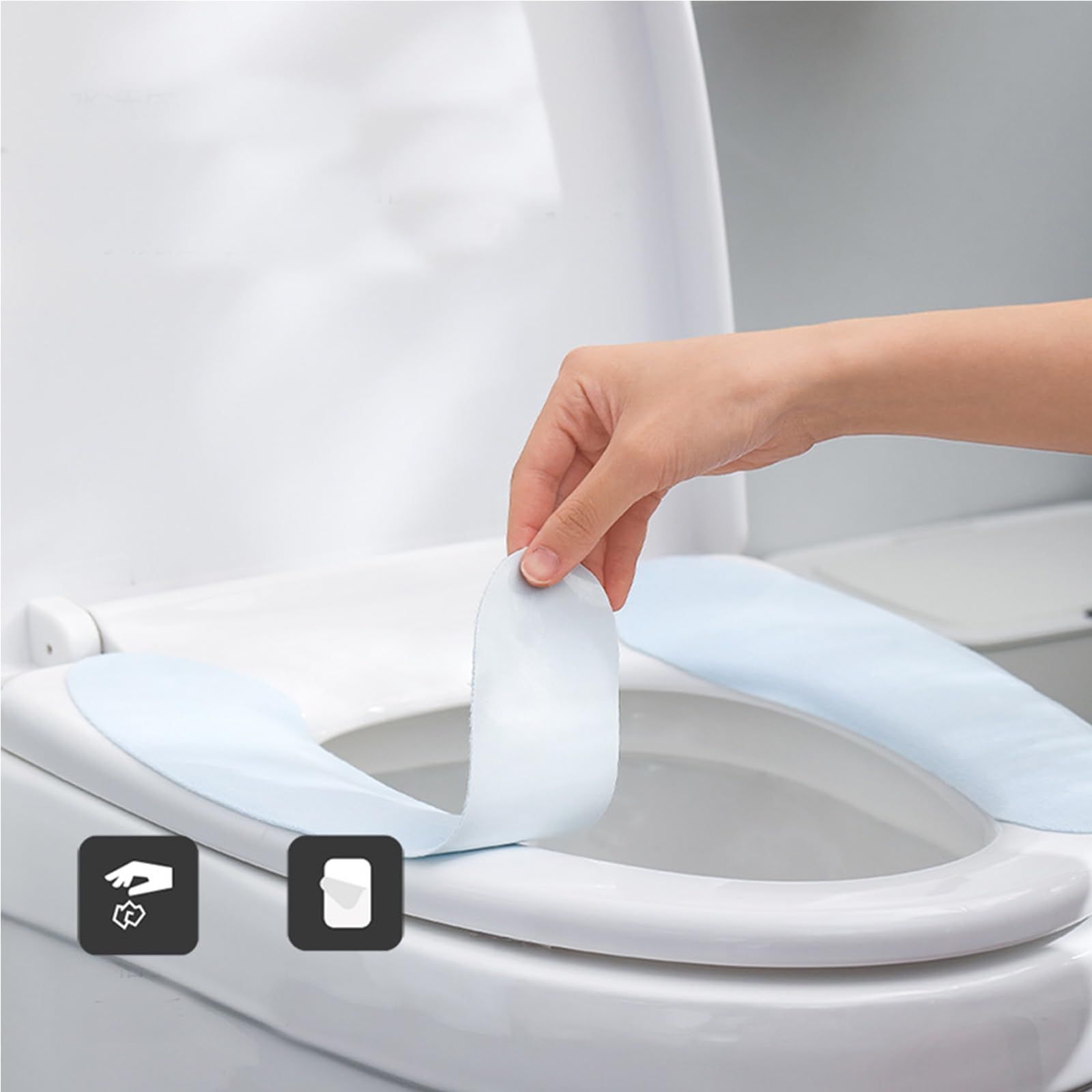 Thick Warm Cushioned Toilet Seat Cover view 5