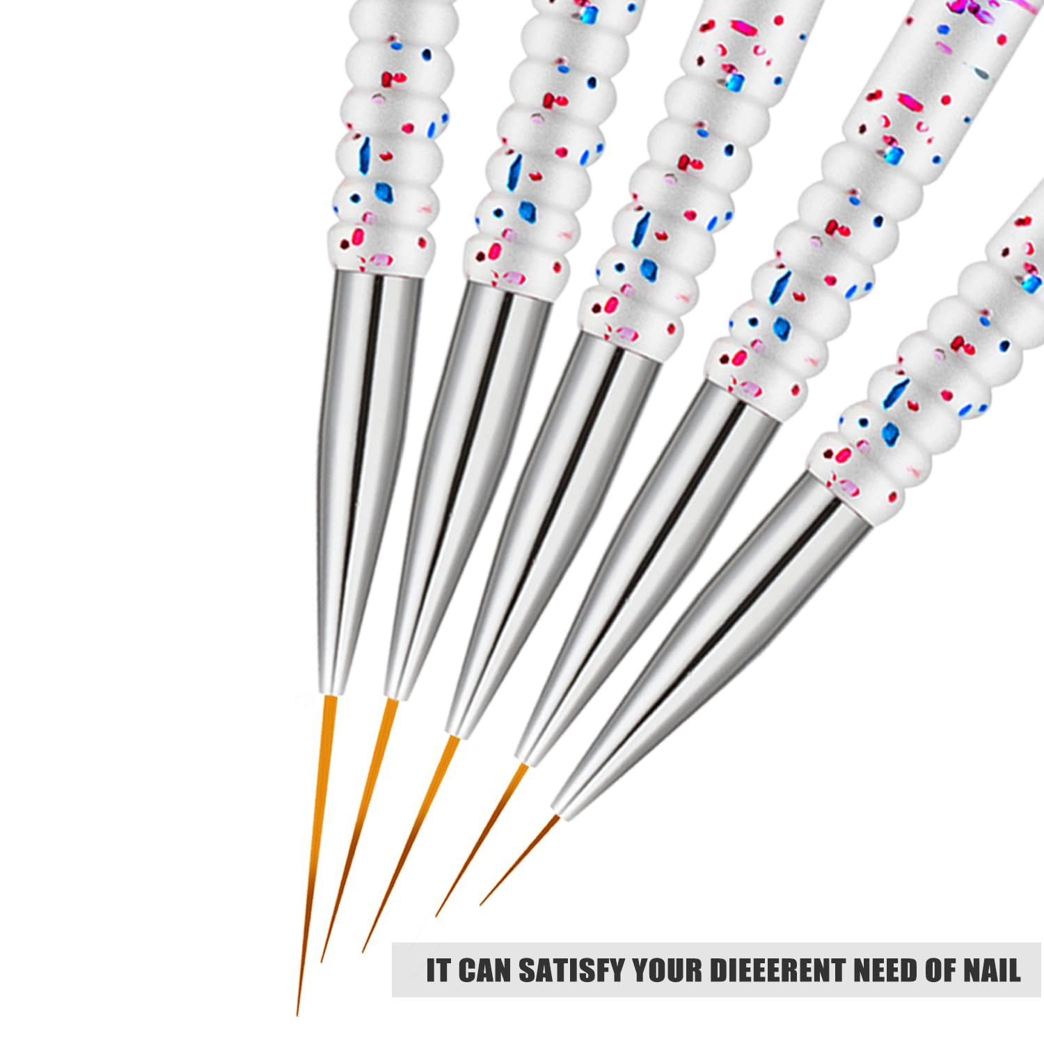 5Pcs Nail Art Liner Brushes view 4