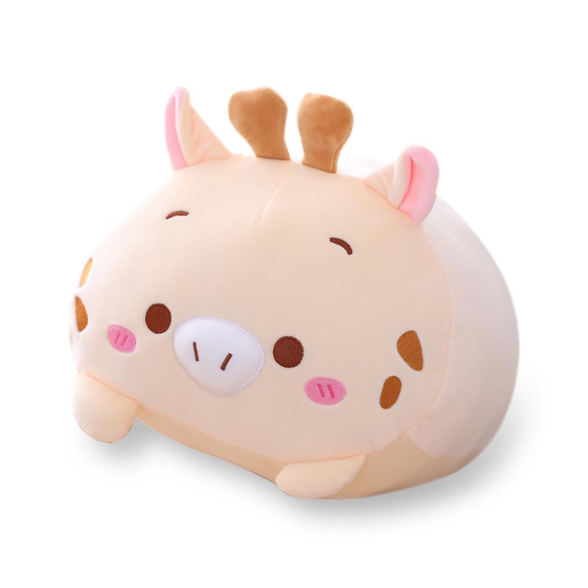 8 inch Cute Deer Plush Stuffed Animal Cylindrical Body Pillow