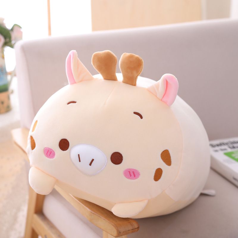 8 inch Cute Deer Plush Stuffed Animal Cylindrical Body Pillow view 2