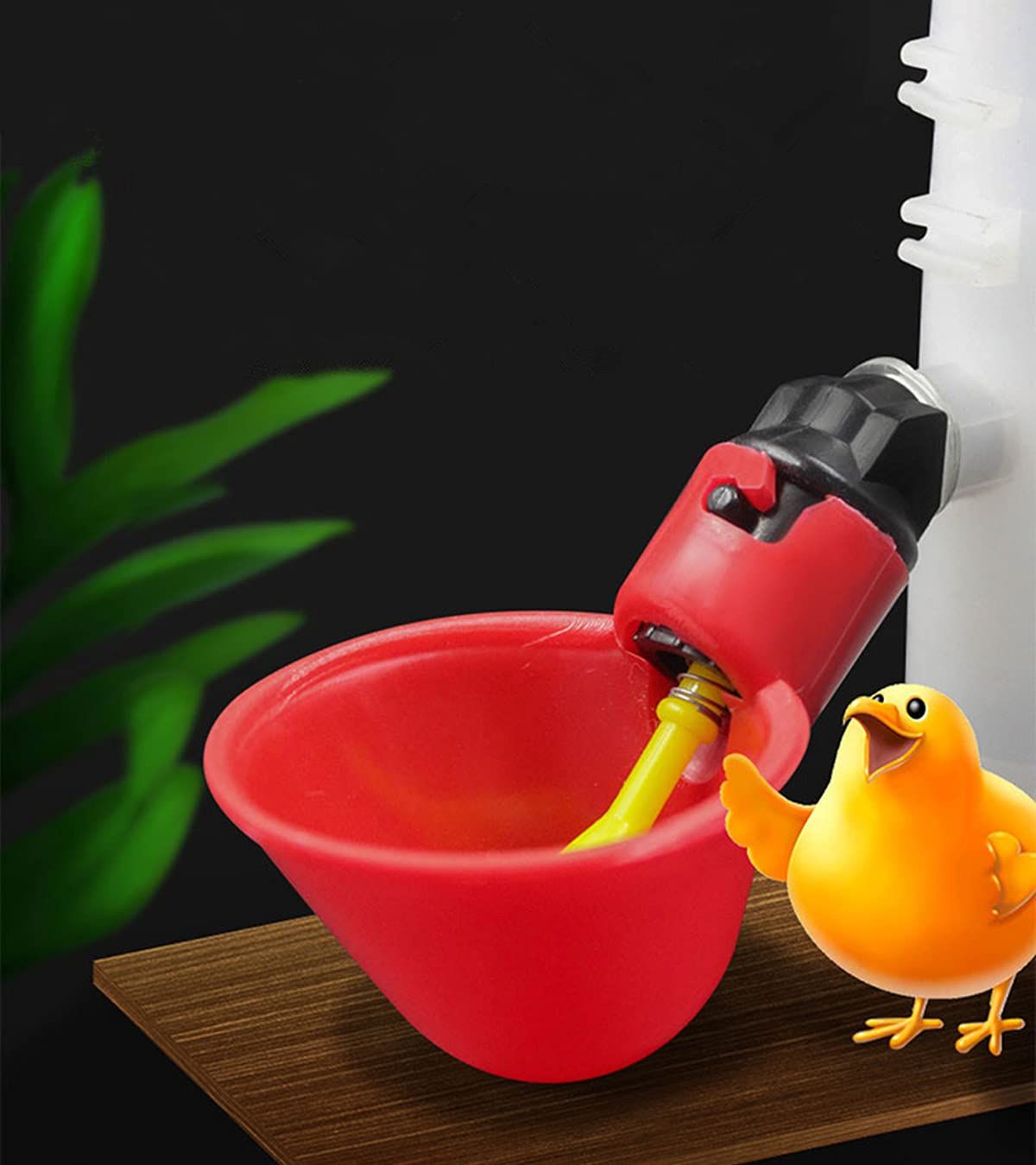 12pcs Chicken Waterer - Poultry Waterer Chicken Water Cups Automatic Nipple view 2