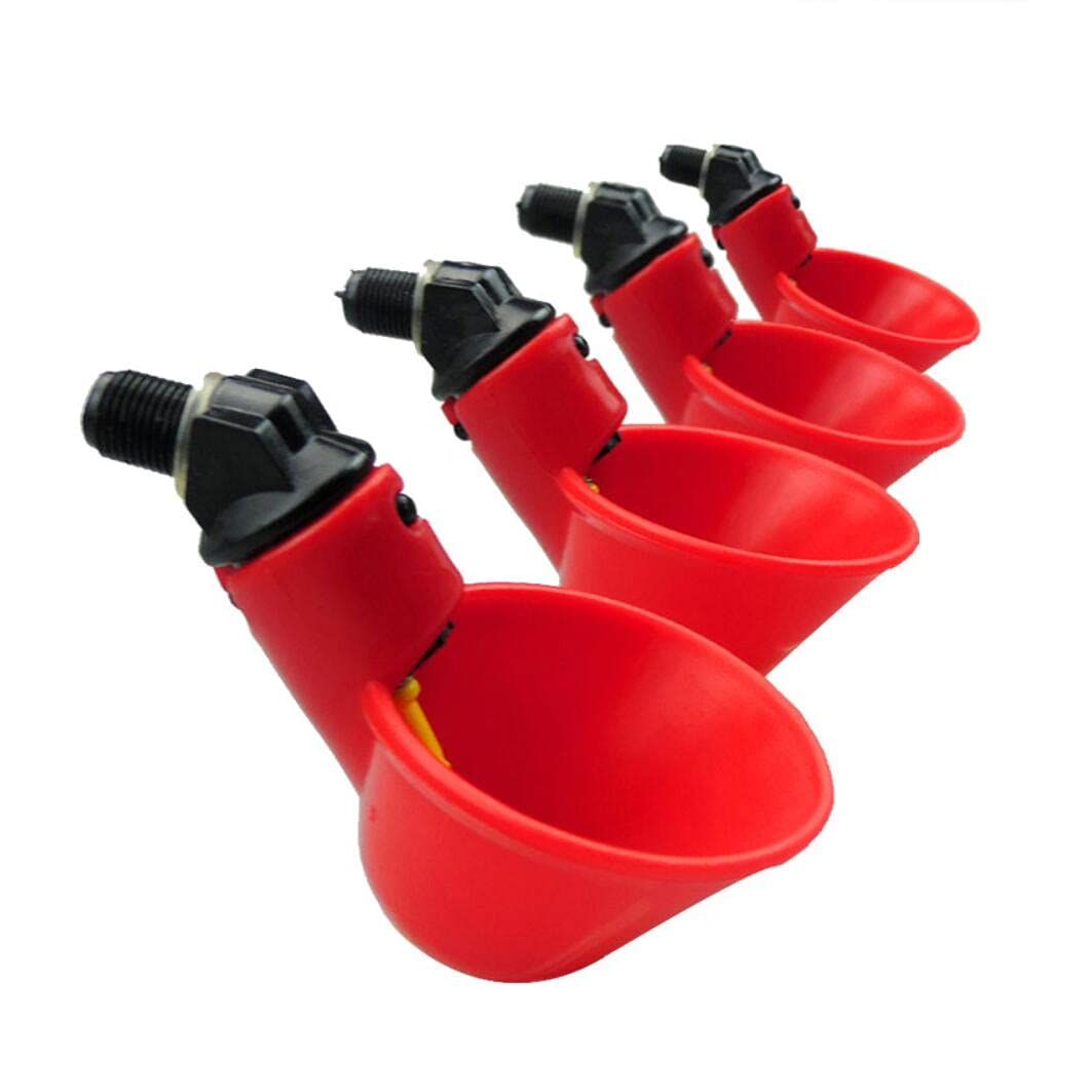 12pcs Chicken Waterer - Poultry Waterer Chicken Water Cups Automatic Nipple view 5
