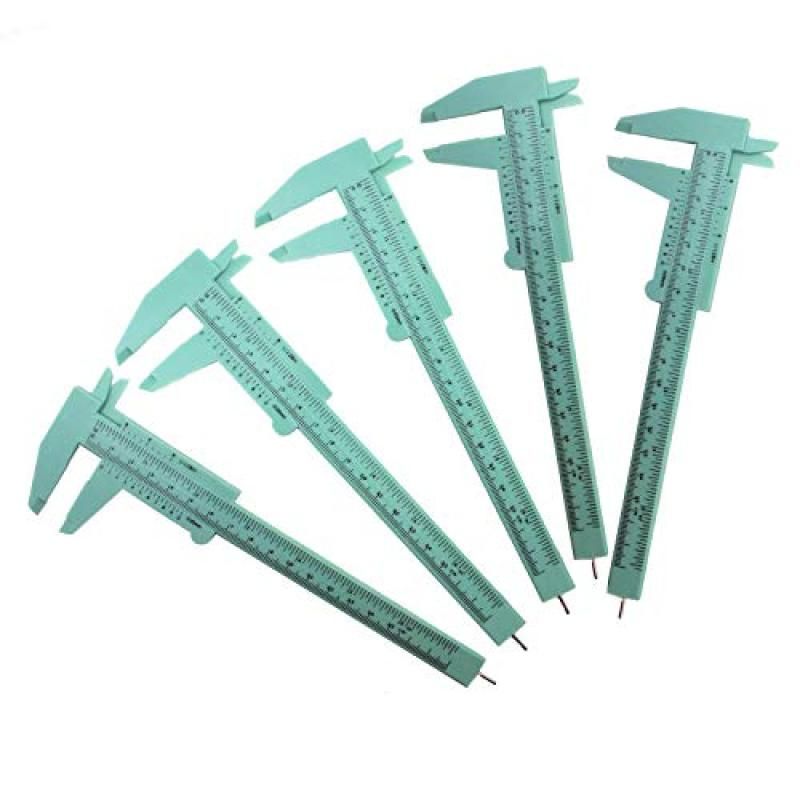 6Inch 150mm Mini Caliper Double Scale Plastic Vernier Caliper for Jewelry