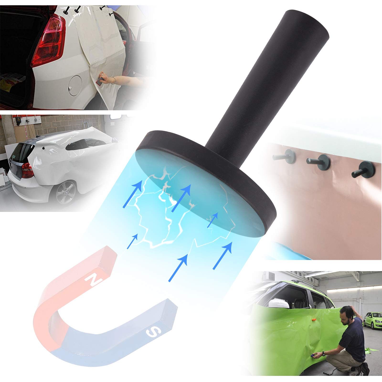 Vinyl Wrap Magnets for Cars Wrap Black Magnet Holder Window Tint Tool for Sign view 3