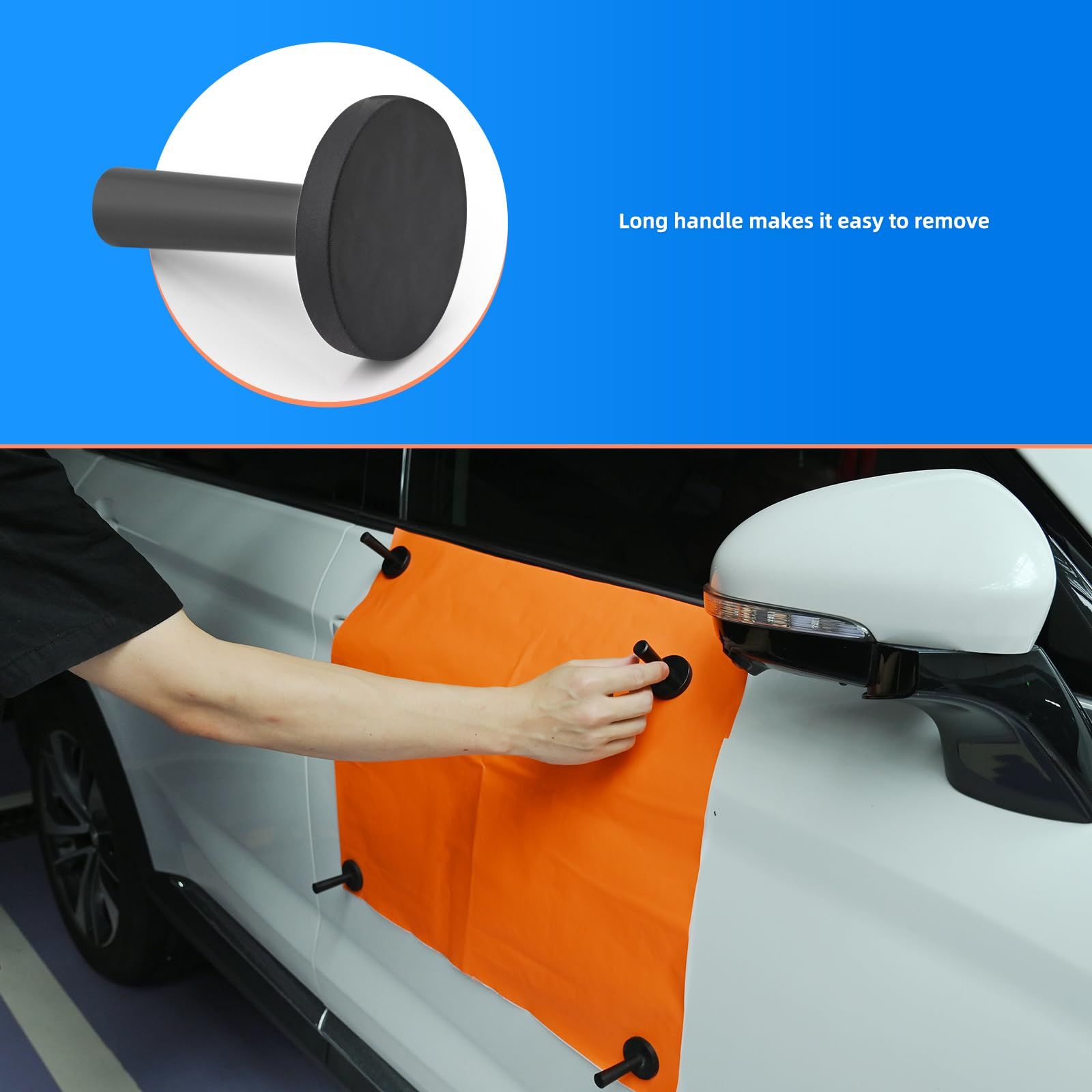 Vinyl Wrap Magnets for Cars Wrap Black Magnet Holder Window Tint Tool for Sign view 4