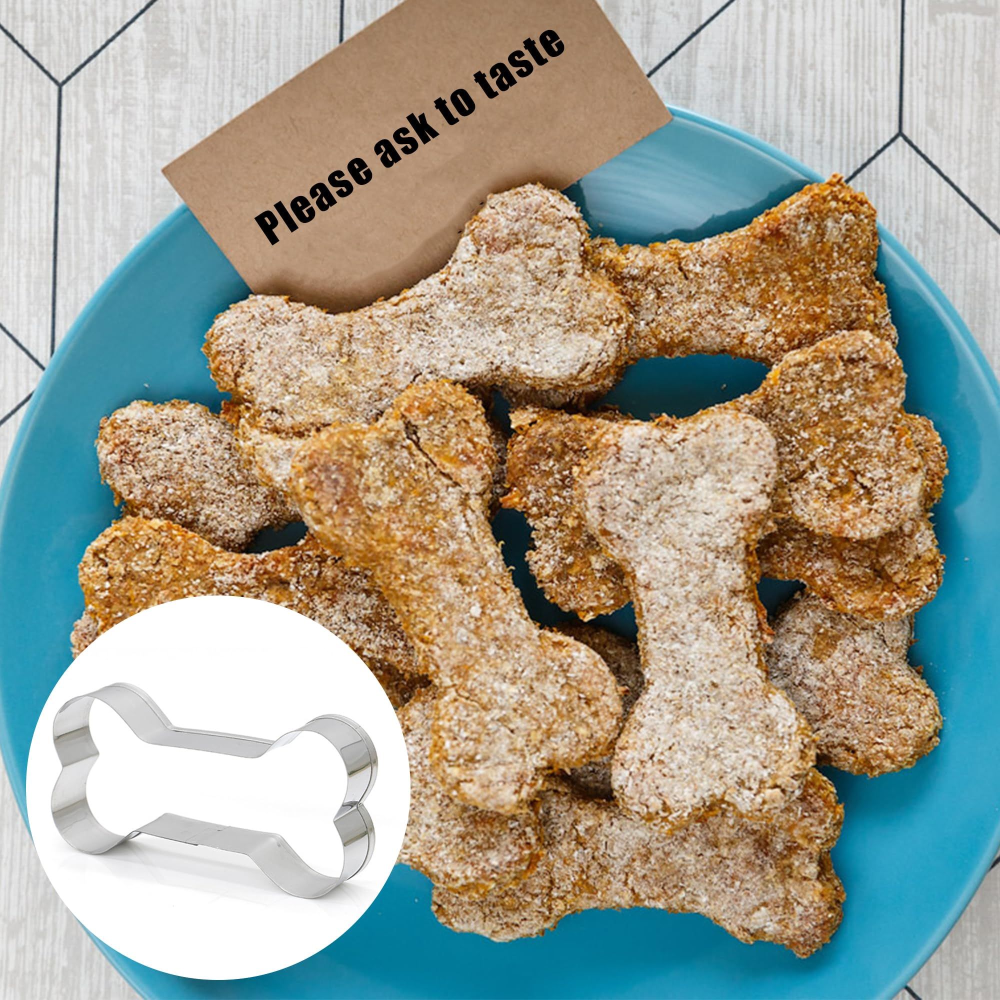 Dog Bone Cookie Cutter,Stainless Steel Dog Bone Shapes Cutter,Metal Dog Treat view 4