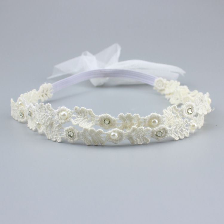 Newborn Infant Toddler Soft Stretchy Hair Band for Baby Shower Baptism Wedding
