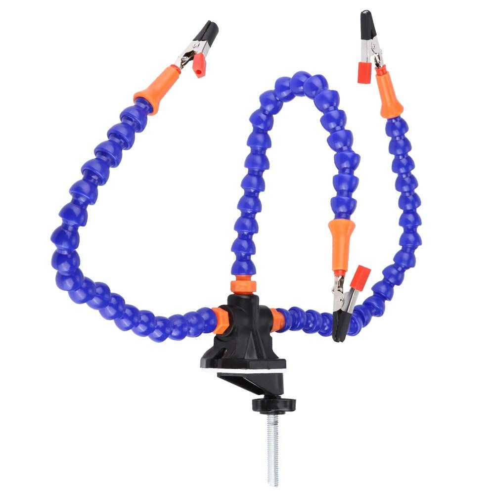 3 Flexible Arms with AdjustableTable Desk Clamp Base solder holder for Pcb Repair view 5