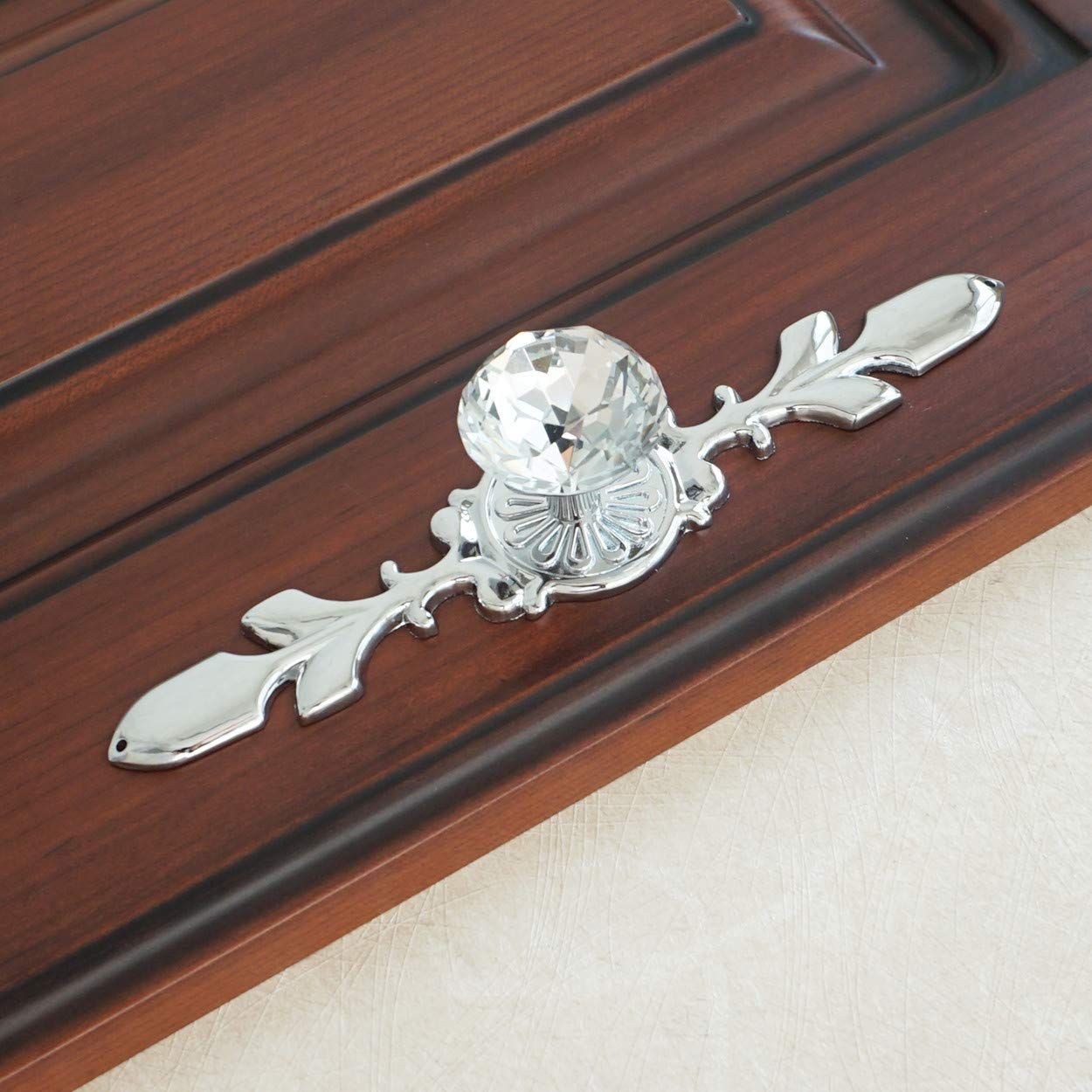 Silver backboard cabinet knob view 3