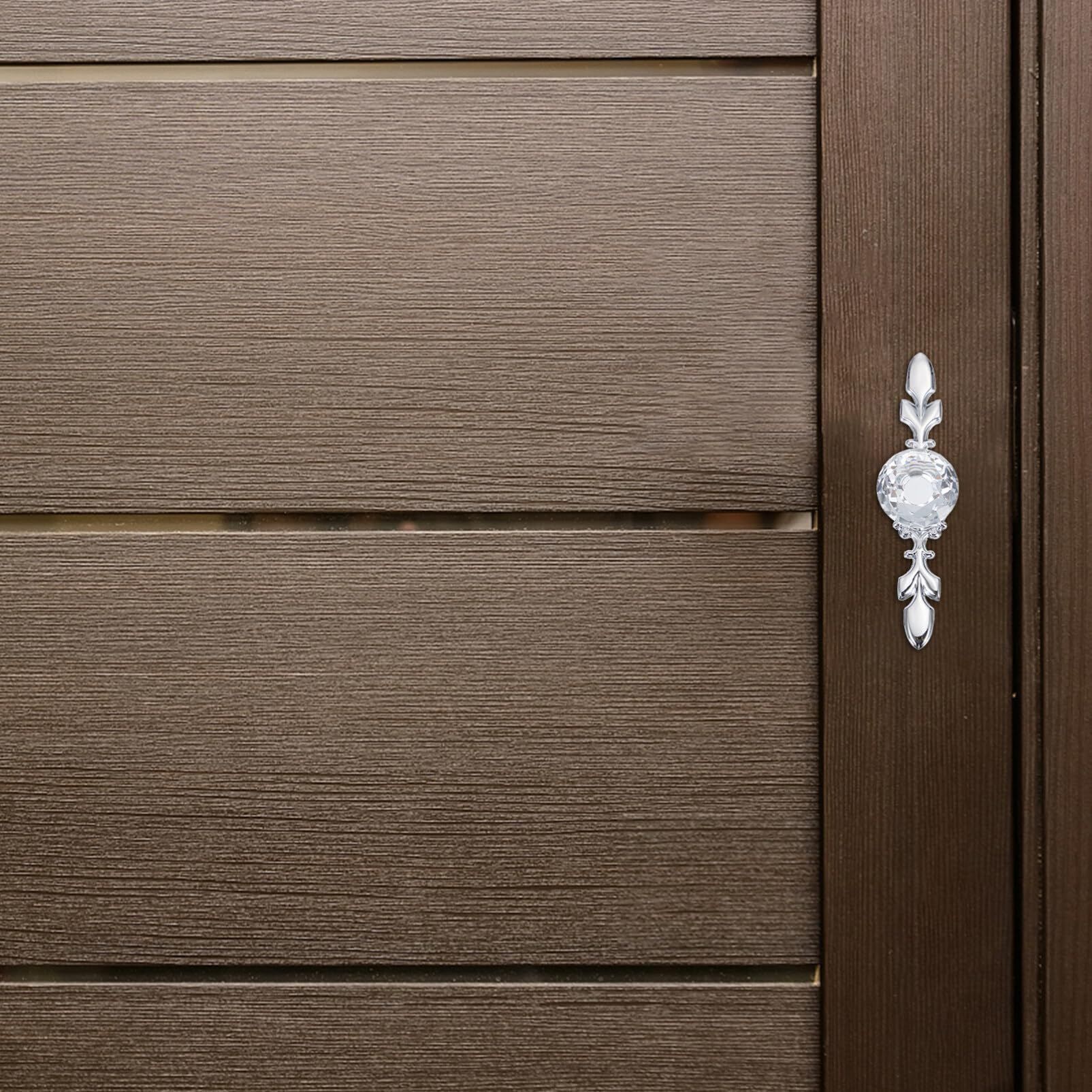 Silver backboard cabinet knob view 4