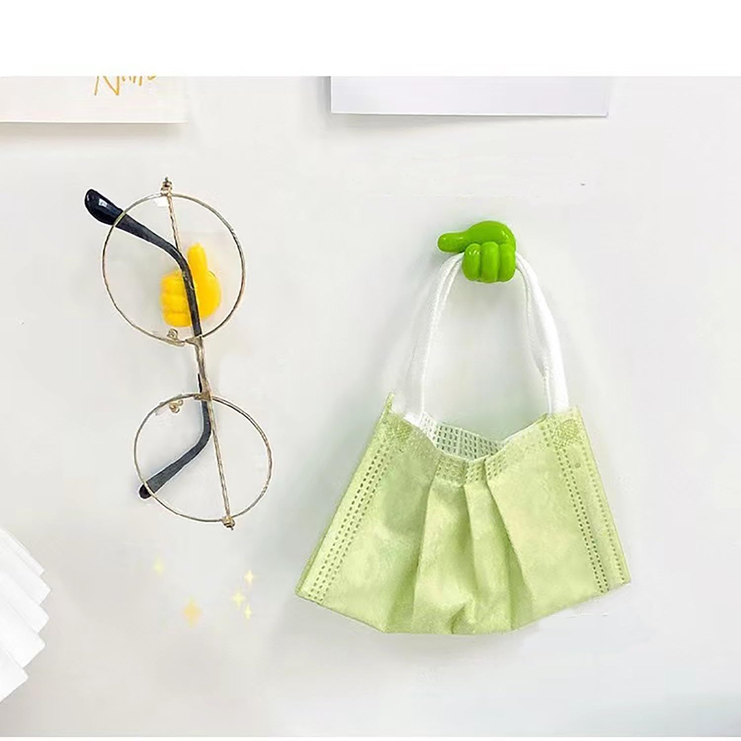 5pcs Creative Silicone Thumb Wall Hook view 2