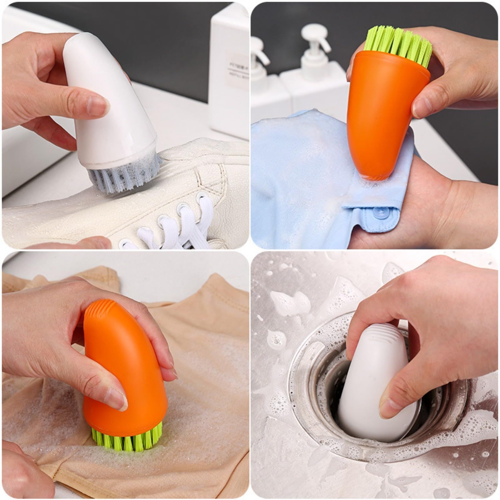 2PCS Dish Brush,Scrub Brush for Dishes Pots Pans, Kitchen Scrub Brush view 4