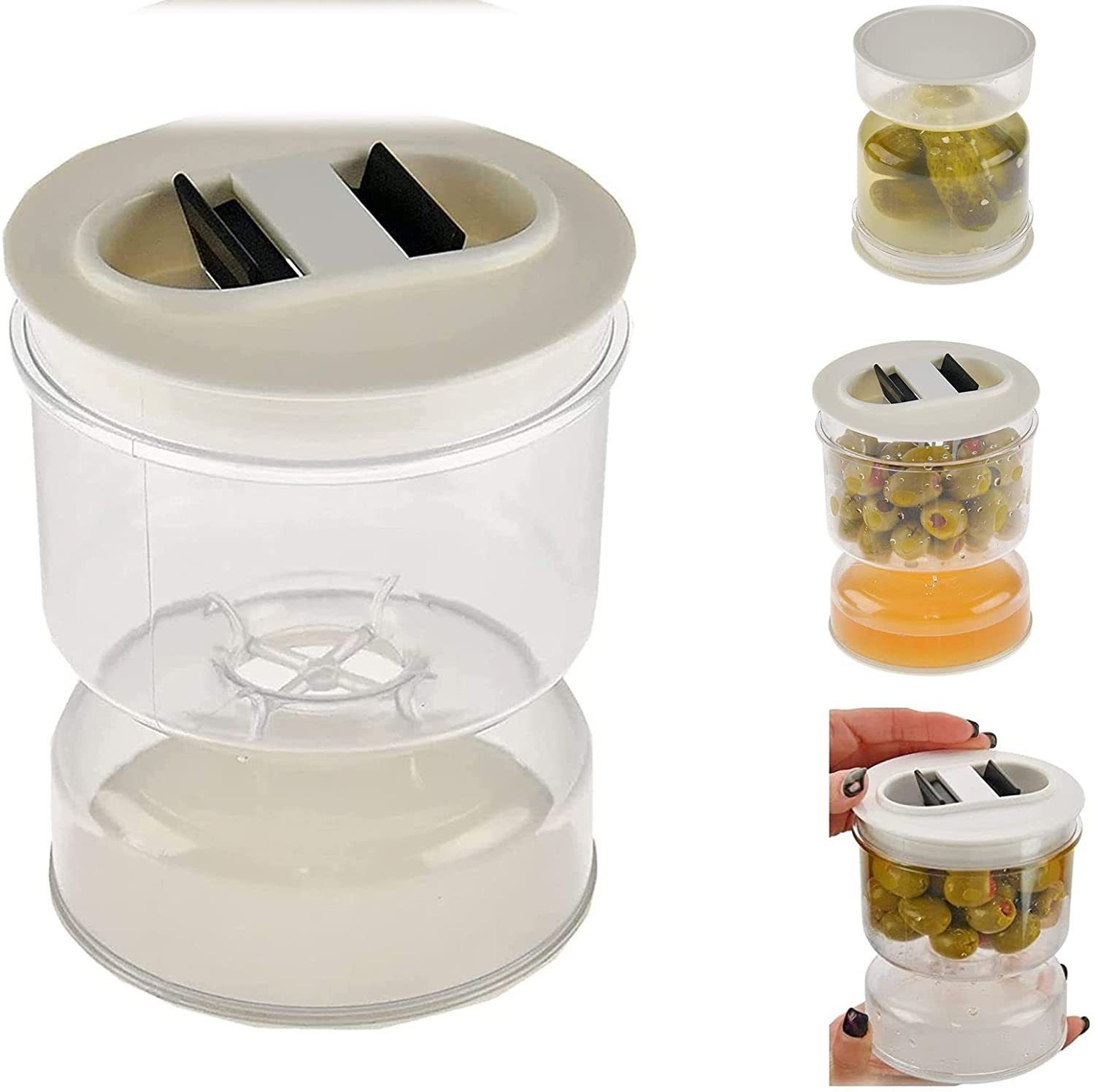 Pickle and Olive Hourglass jar view 4
