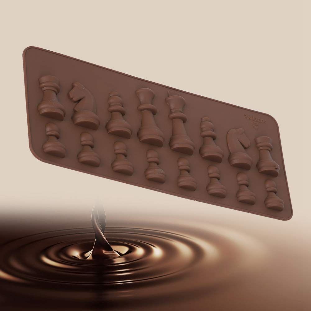 Silicone Chess Piece Chocolate Candy Molds view 4