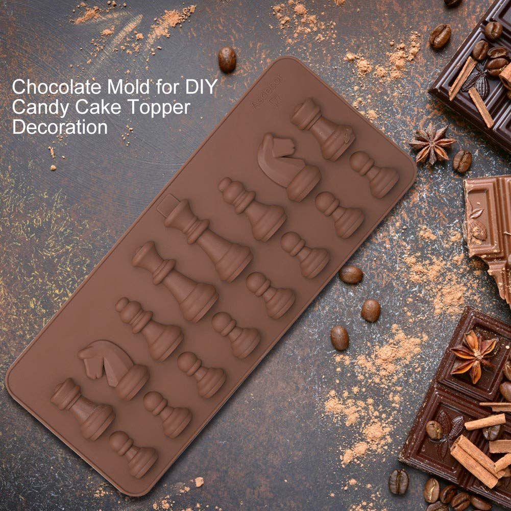 Silicone Chess Piece Chocolate Candy Molds view 5