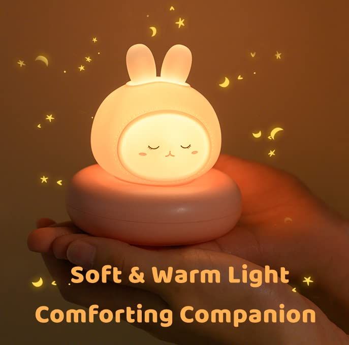 Cute Lamp Kids Desk Lamp Warm Sleeping Night Light USB Rechargeable for Kids view 2