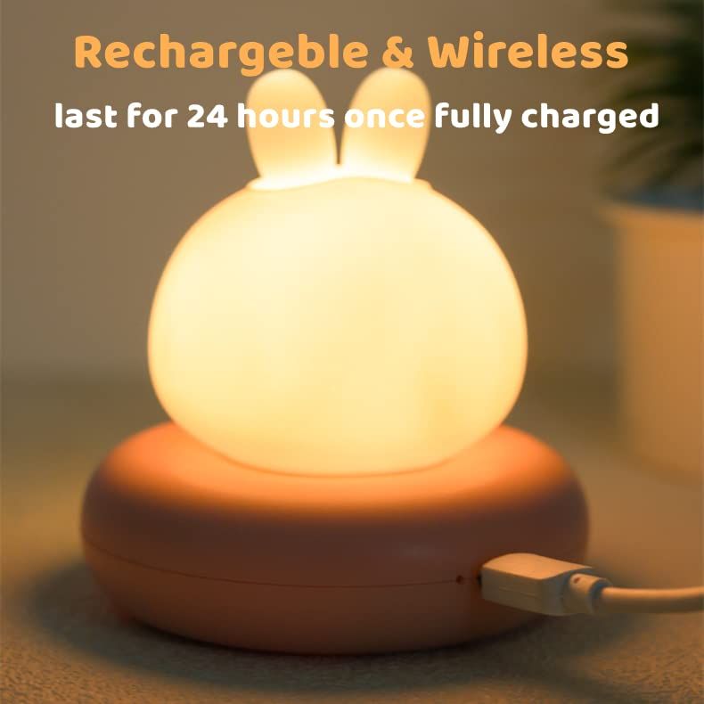 Cute Lamp Kids Desk Lamp Warm Sleeping Night Light USB Rechargeable for Kids view 3