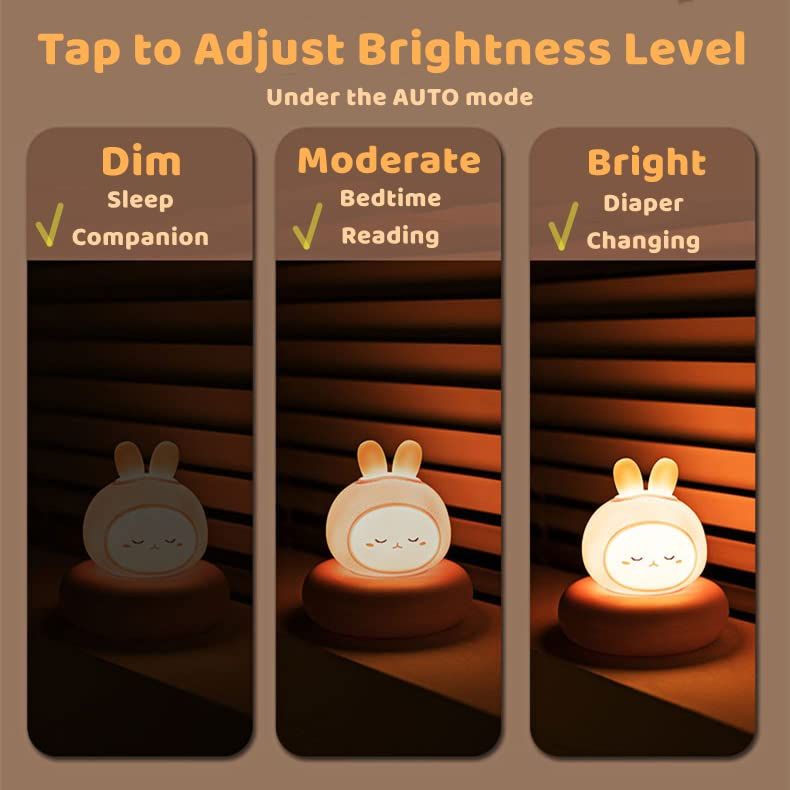 Cute Lamp Kids Desk Lamp Warm Sleeping Night Light USB Rechargeable for Kids view 4