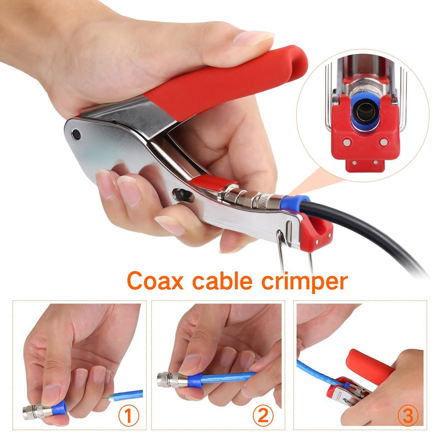 20pcs，Coaxial cable crimping tool view 5