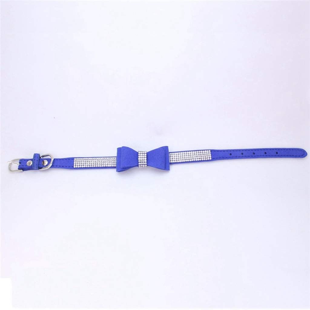 Rhinestone dog collar with bow view 5