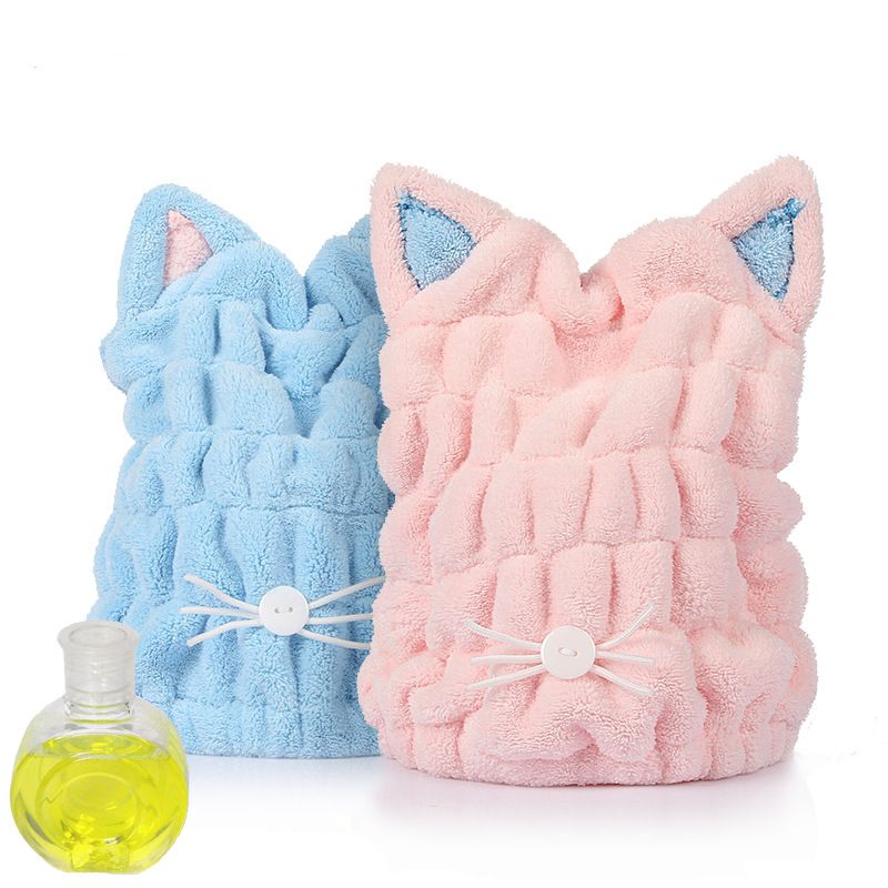 2Pcs Ultra Absorbent Hair Quick Drying Towel Microfiber Hair Dry Wrap Turban