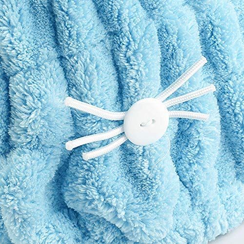 2Pcs Ultra Absorbent Hair Quick Drying Towel Microfiber Hair Dry Wrap Turban view 4