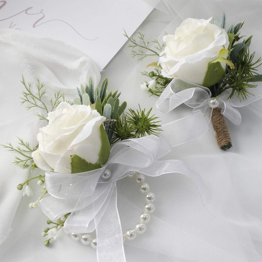 2 pieces Wrist Corsage Set