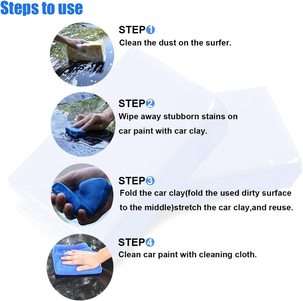 Car Clay Bar, Detailing Clay Bar 2PCS Auto Magic Clay Bar Cleaner for Car Wash view 4