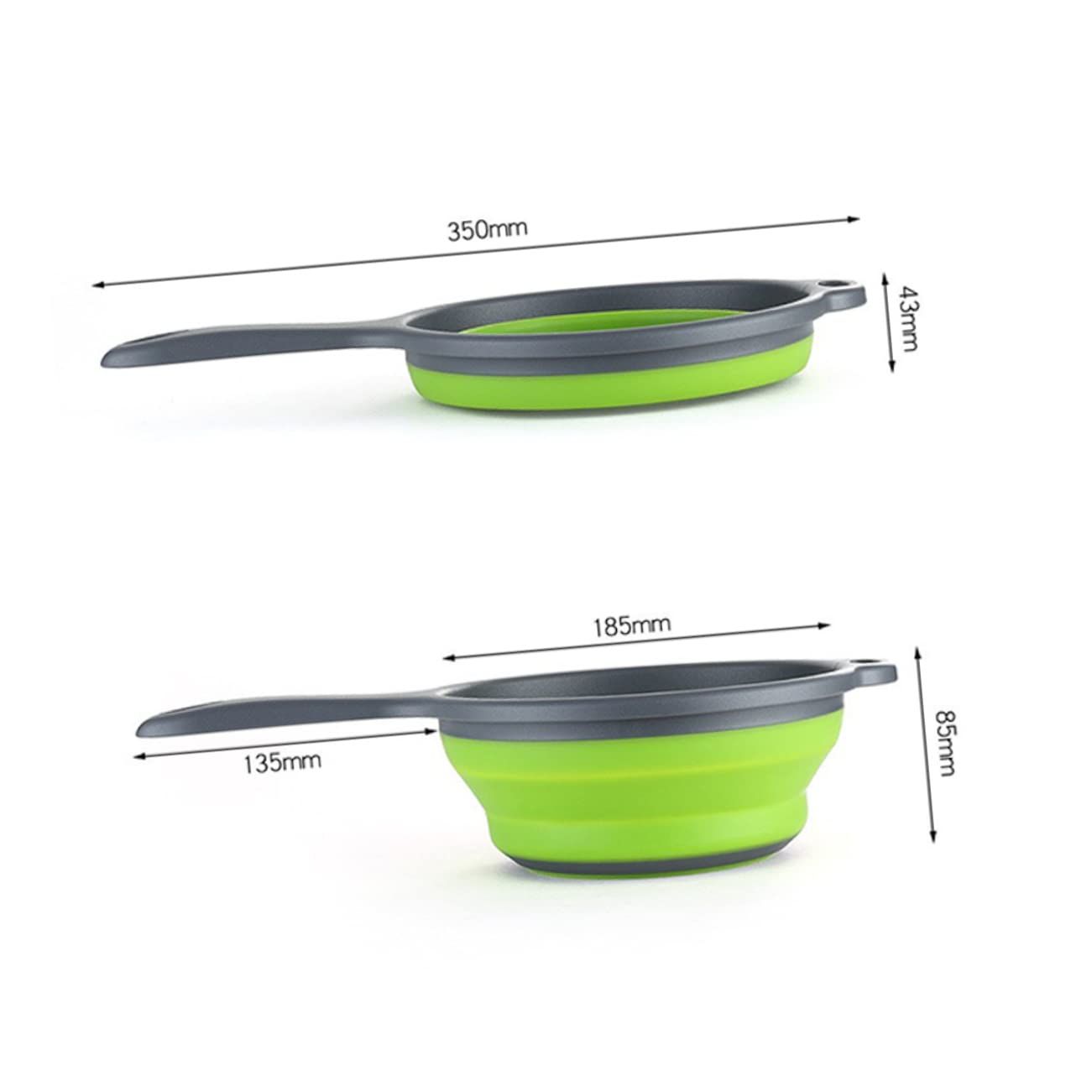 1pc Collapsible Drainer Basket Collapsible Colander Plastic Colander Fruit view 4